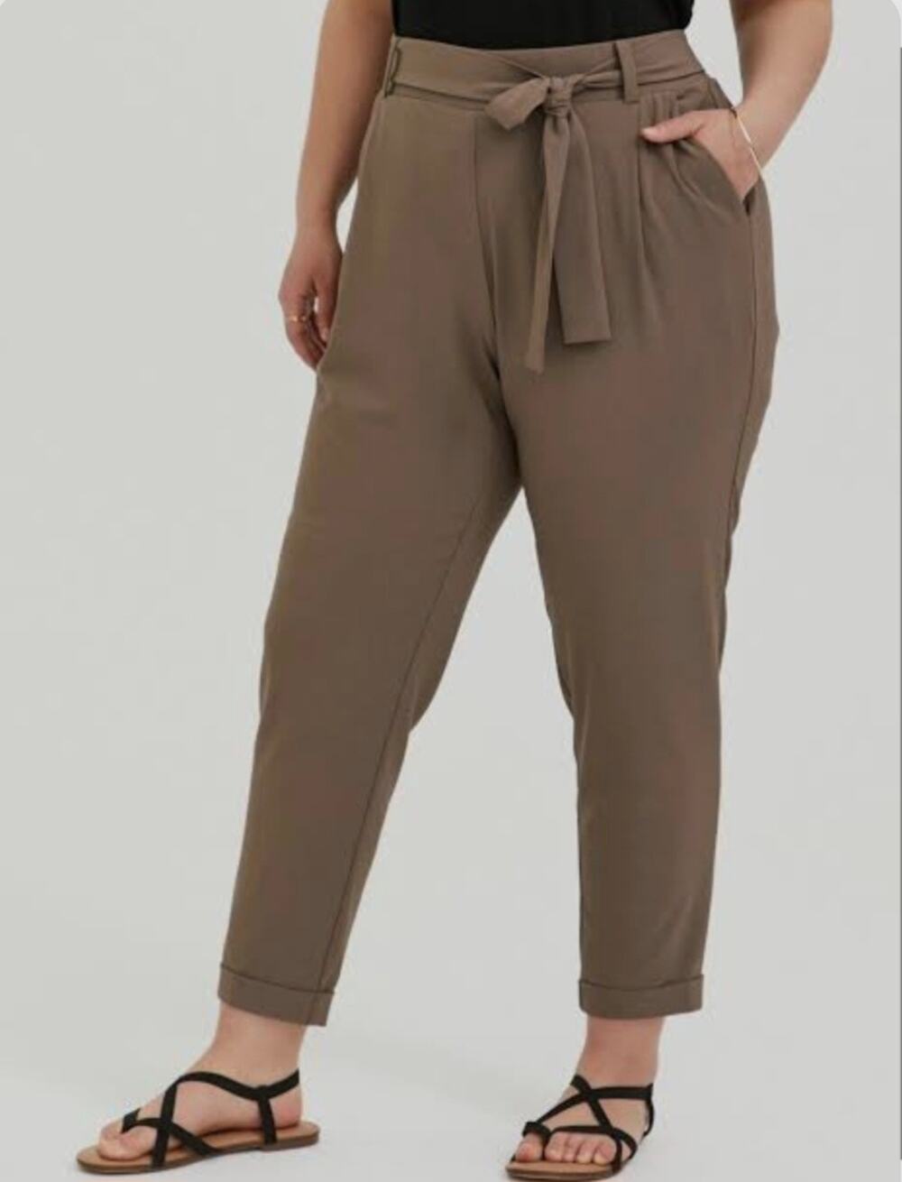 Torrid Plus Size Pull-On High-Rise Crepe Pants Size 4X